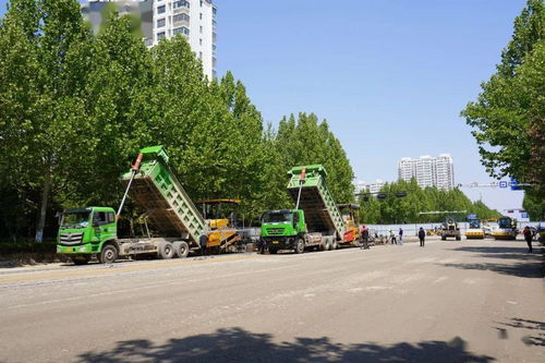 五一假期晝夜施工,青州市政道路工程建設(shè)按下 快進鍵